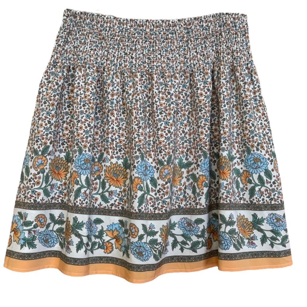 New! Floral A-Line Skirt. Elastic Waistband and Lightweight. Women’s 0XL.